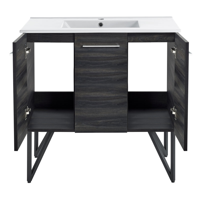 Annecy 36" Bathroom Vanity, Black
