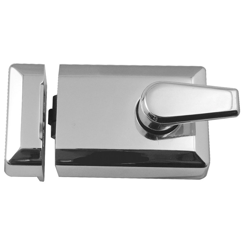 Pollastri Rollerbolt Nightlatch Door Latch, Polished Chrome