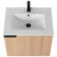 Meuble-lavabo moderne 24 po avec lavabo en céramique blanche Ebern Designs Elmridge - tablettes ouvertes à droite-264194723