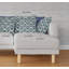 Housse et insert de coussin décoratif 20 po x 20 po à fermeture à glissière intérieure bleue et rose-105676573