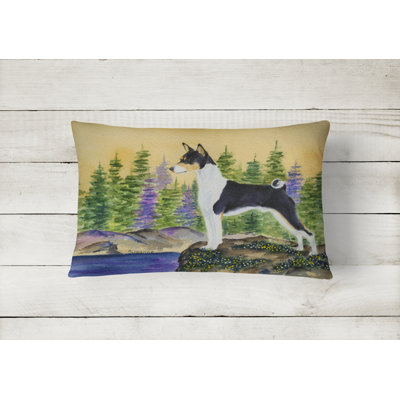 Basenji Outdoor Reversible Throw Pillow