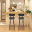 2 chaises hautes avec tabouret pliant-1076091749