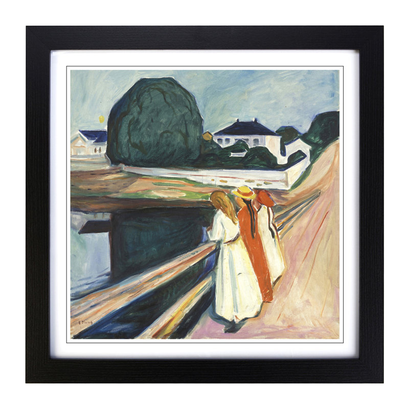 Edvard Munch - Single Picture Frame Painting, Black