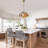 3 - Light 16" Floral Stained Glass Dimmable Pendant Light