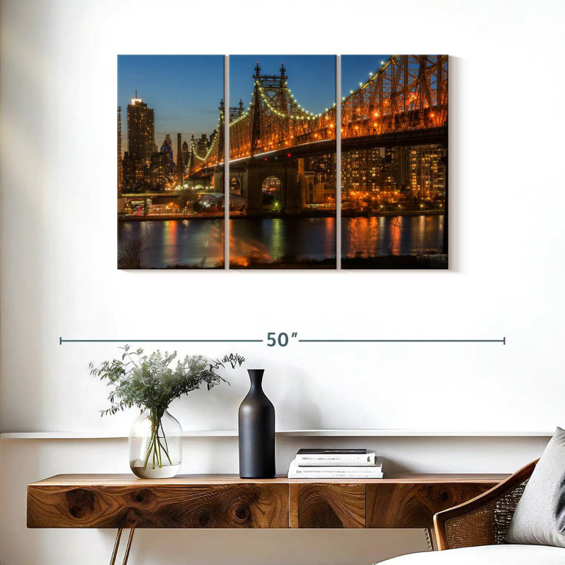 Pont de New York, Queensboro, H 24 po x l 38 po