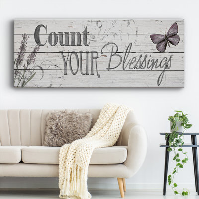 «Count Your Blessings» sur toile