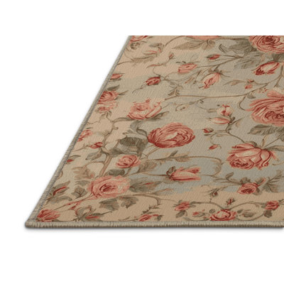 Machine Washable Persian Brown Area Rug