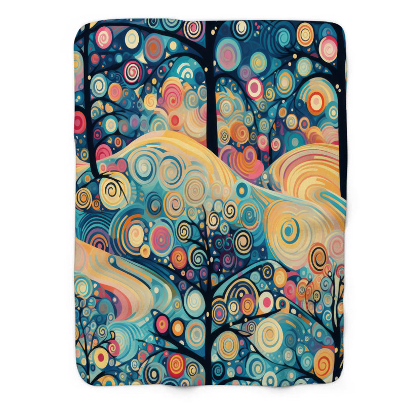 Arbre de Noël de Noël - couverture sherpa de qualité supérieure 1 pièce, Lit simple