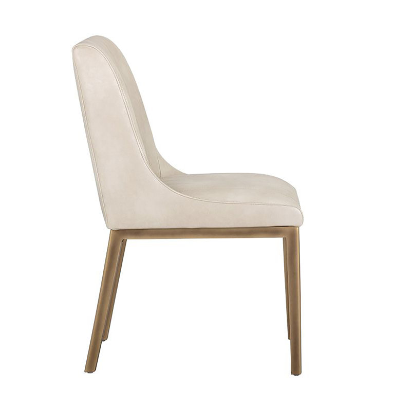 Halden Upholstered Dining Chair, Cream Performance Basketweave