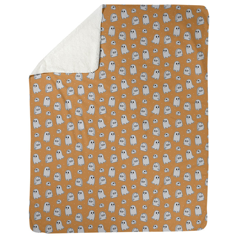 Couverture polaire Katelyn Elizabeth, l 52,5 po x L 62,5 po, Orange