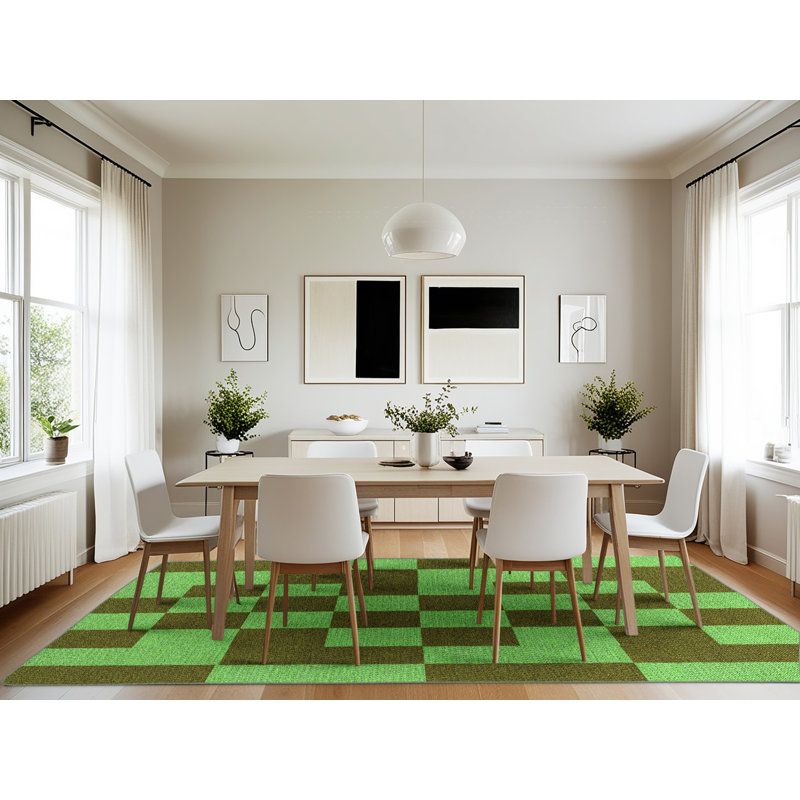 Geometric Indoor Rug, Rectangle 7' x 10'