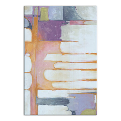 Rétro, reproduction abstraite sur toile