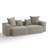 Boneless 2-Piece Upholstered Corduroy Modular Sectional Sofa – Fully Compressed, No Assembly Required-101043267