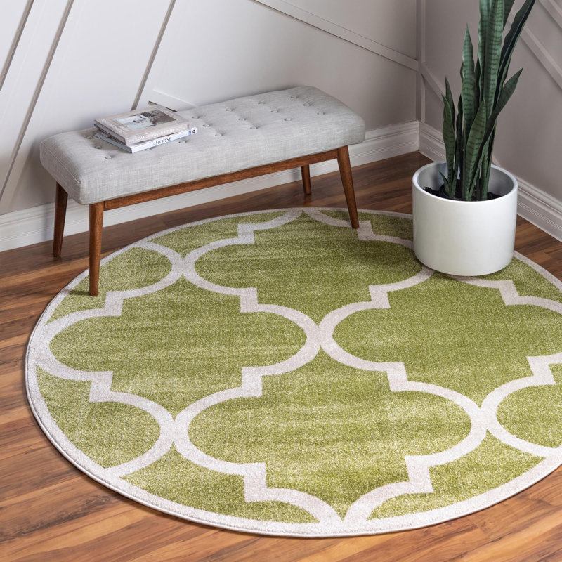 Molly Geometric Indoor Rug, Round 6'1"