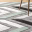 Tapis à chevrons gris / turquoise-17264896