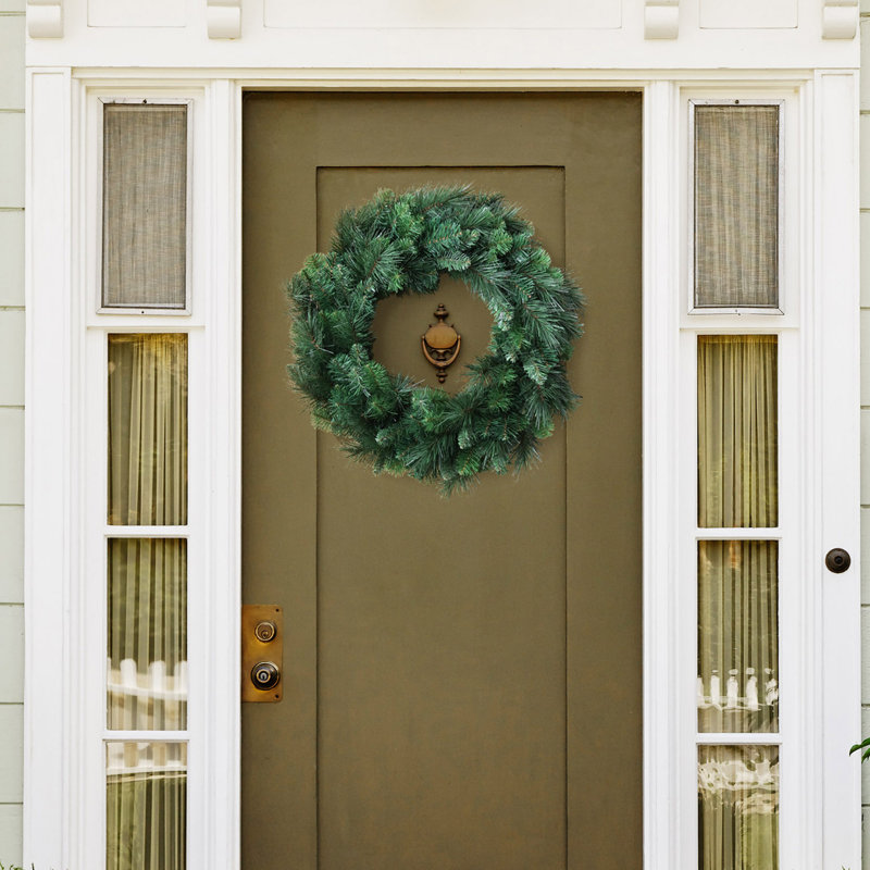 Décoration de Noël pour porte de Noël de 24 po de hauteur