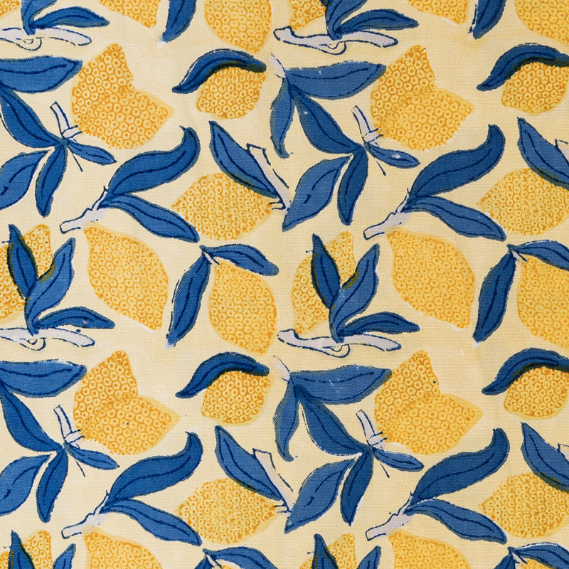 Lemon Tree Cotton Floral Rectangle Placemat