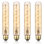 Ampoule DEL à filament rétro T10, ampoule Edison tubulaire à intensité variable, culot E26, ambre, chaleur douce 2000K
