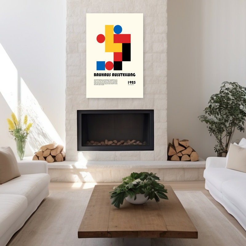 Art contemporain abstrait rétro, H 48 po x l 32 po