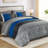 7 Piece Flower Comforter Set with Sheets, Pillowcases & Pillow Shams-130000750-130000741