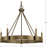 5 - Light Dimmable Wagon Wheel Chandelier-373544350