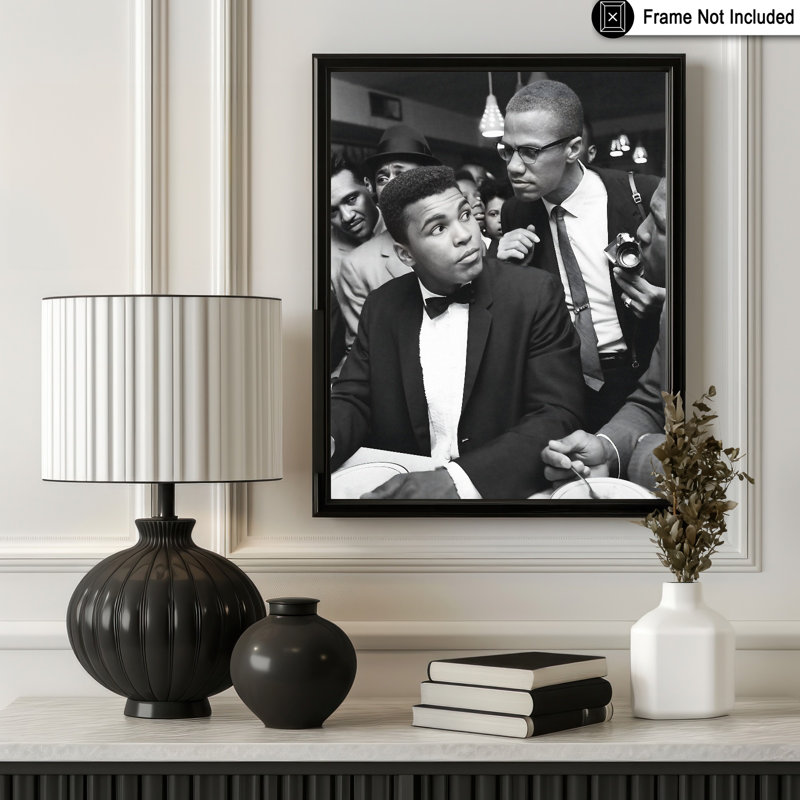 Malcolm X & Ali, Unframed, Poster, 08"H x 10"W