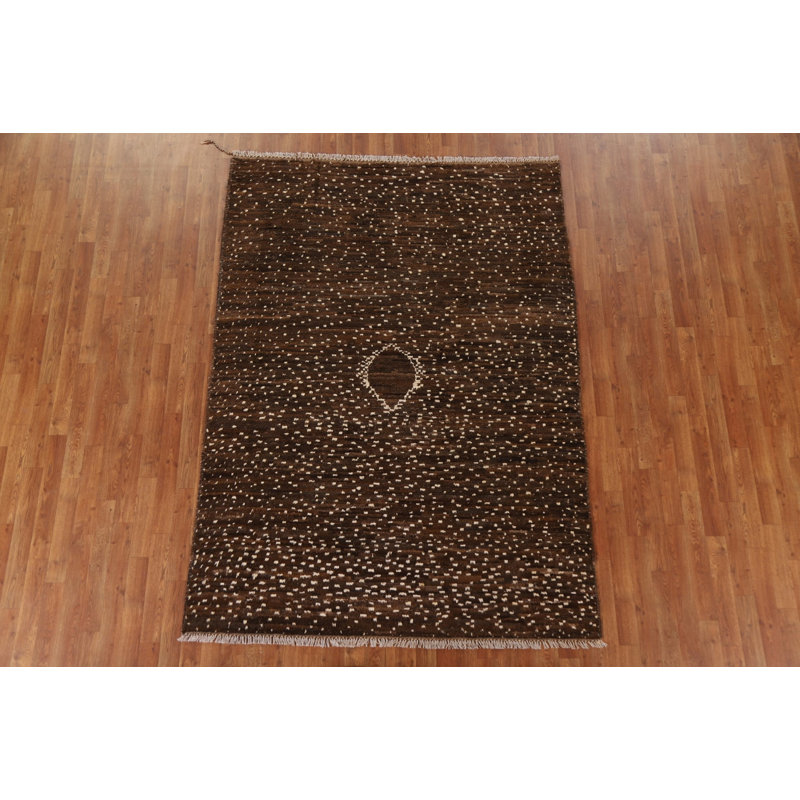 Tapis marocain brun foncé 6 x 8