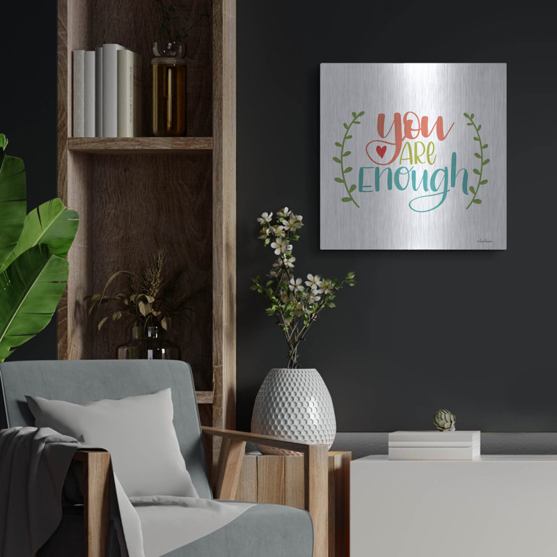 «You Are Enough» par Lisa Larson, H 24 po x l 24 po