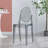 Forontenac Stackable Acrylic Dining Chairs – Victorian Style Side Chairs for Kitchen, Dining Room or Event Seating (Clear Plastic, Lightweight)-25967772
