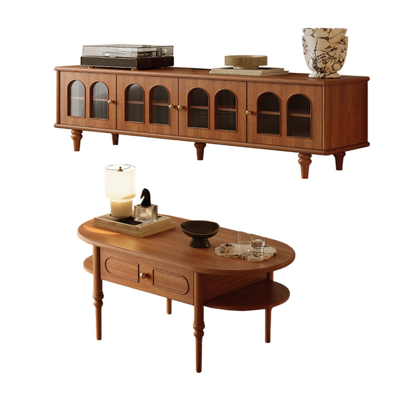 Combinaison d'un meuble télé et d'une table basse