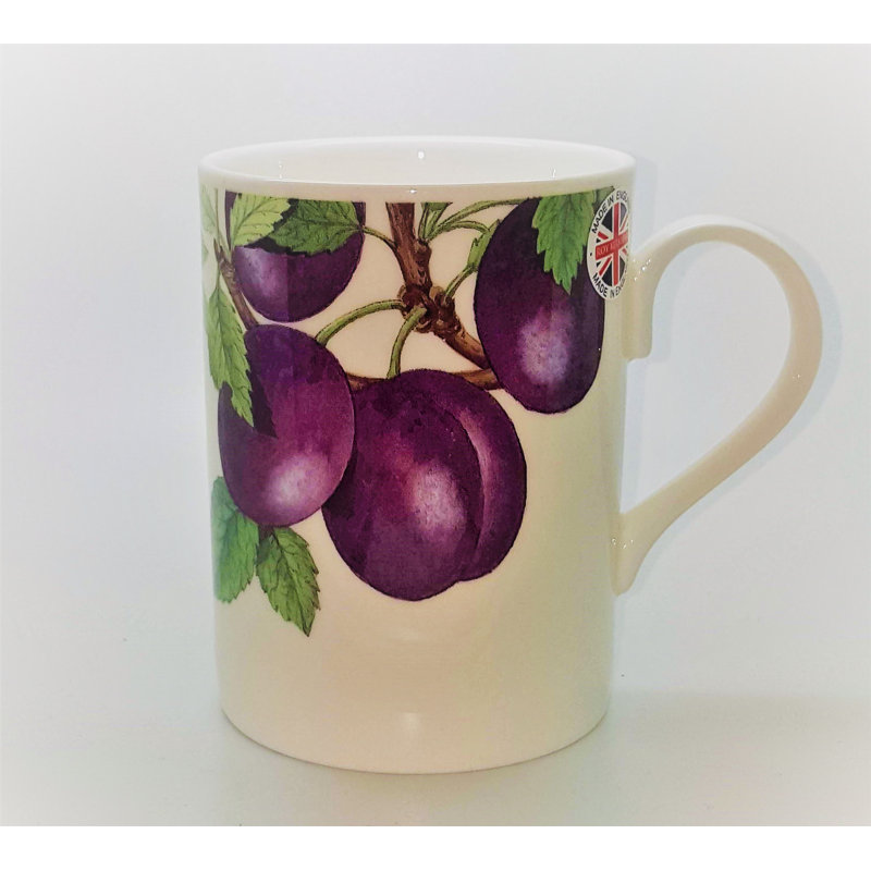 Grande tasse à café à arbre à fruits à fruits de prune Arleen