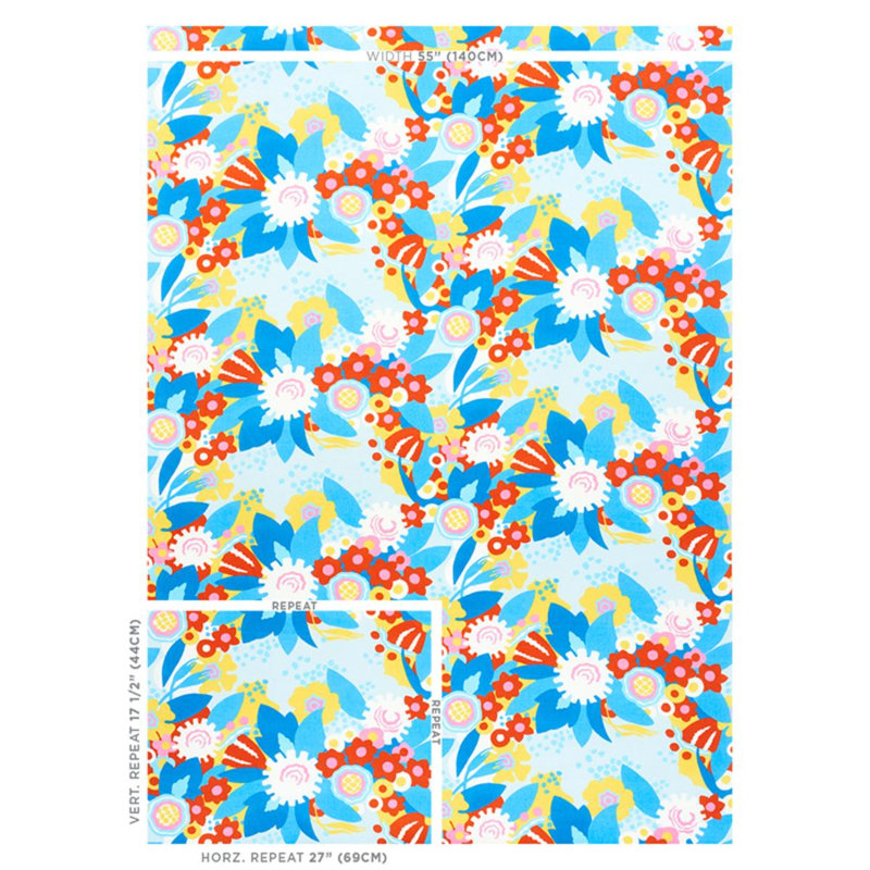 Anita Fabric, Sky/Red