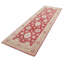 One-of-a-Kind 3'5"x10'3" Area Rug in Red/Beige/Brown/Lavender blush