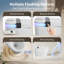 Smart Toilet With Built-in Bidet Seat, Auto Open/close & Foot Sensor, Warm Water Dryer, Led Display, Night Light, Heated Seat