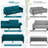 Wallasse 78'' Velvet Reclining Sleeper Sofa-910448307