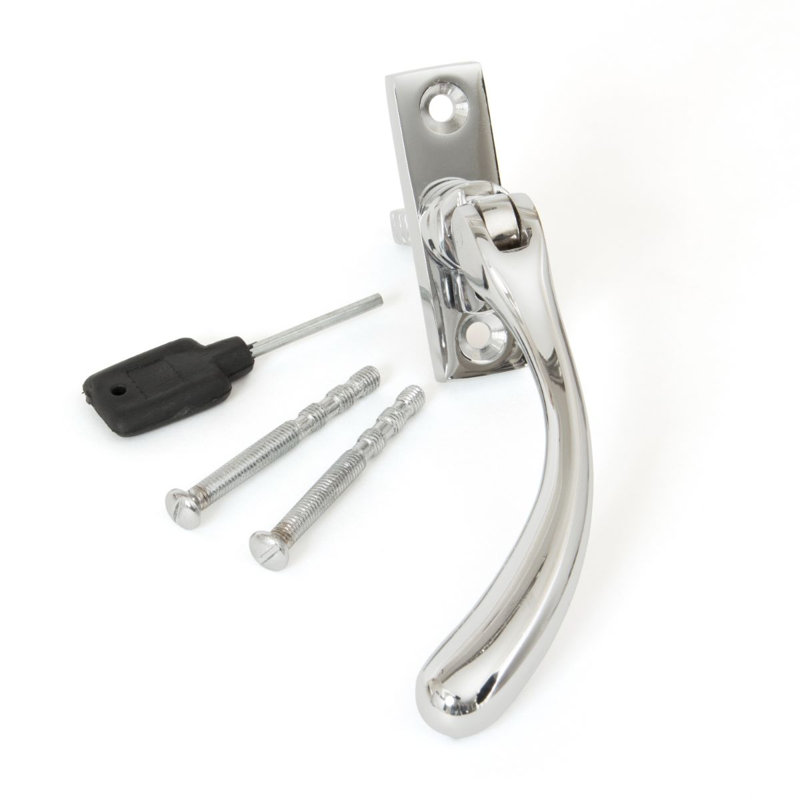Slim Peardrop Espag Door Accessory, Polished Chrome