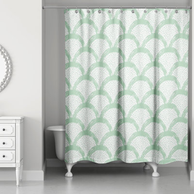 Rideau de douche simple géométrique Federick