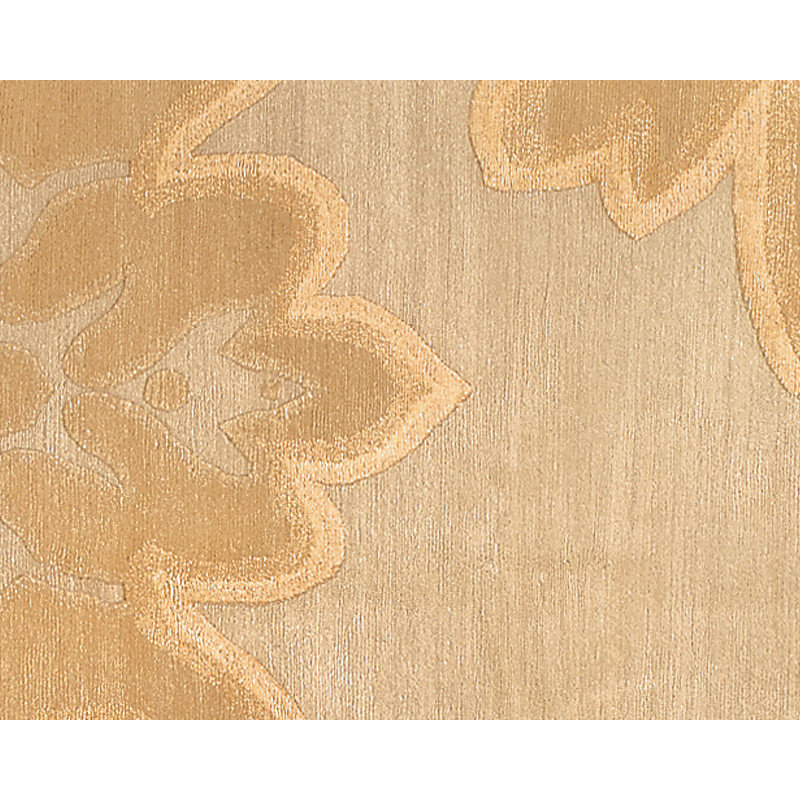 Implied Damask Area Rug in Beige/Gold/Neutral, Rectangle 3' x 5'