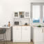 Grande armoire de rangement pour poubelle de cuisine 67,7 po avec 3 tablettes réglables