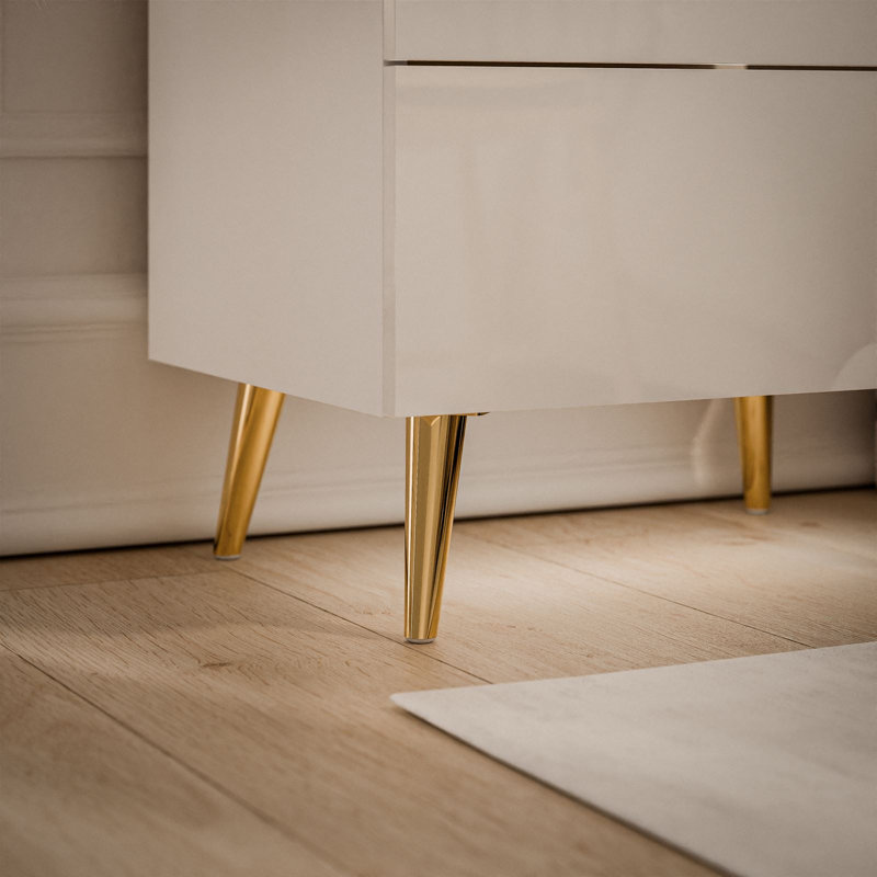 50cm W Manufactured Wood Bedside Table