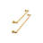FantasHome 5 Pieces Bathroom Hardware Accessories Set - Brushed Gold-74085284