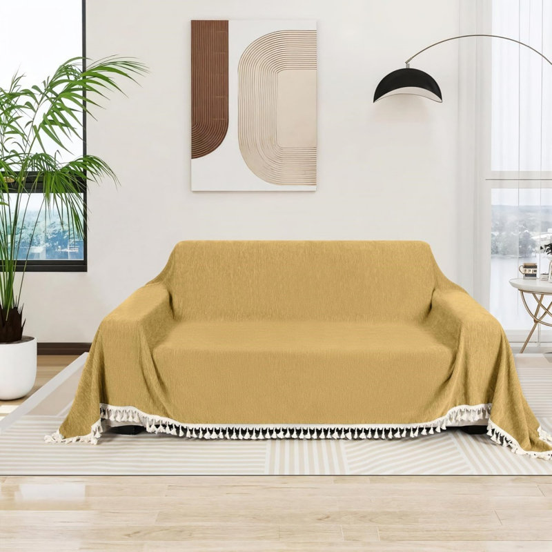 Sofa Slipcover, Yellow