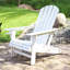 Chaise Adirondack en PEHD résistant aux intempéries avec porte-gobelet - Blanc-340389553