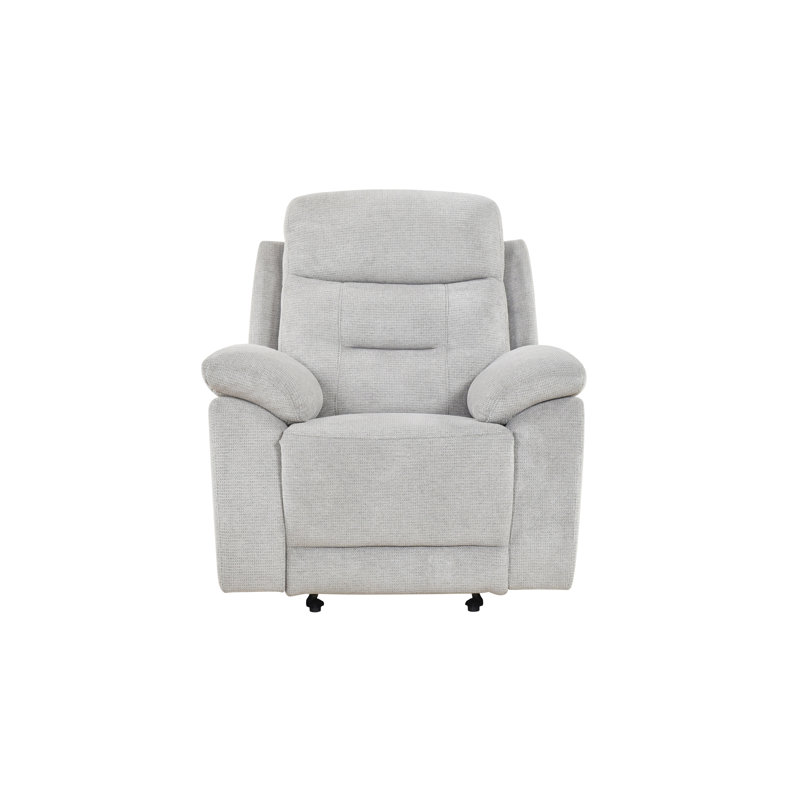 Fauteuil oscillant inclinable, chenille beige, Beige