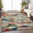 Loomari Green Washable Indoor-Outdoor Rug - -69502889