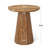 Small Round Solid Wood End Table-1583362575