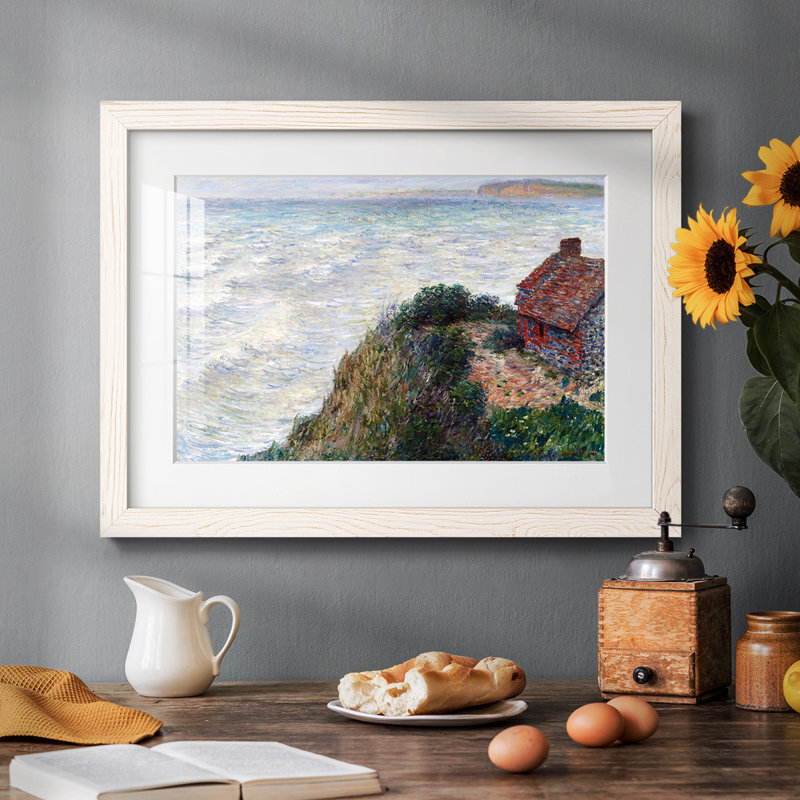 Maison de pêcheur à Petit, Blanc, H 14 po x l 20 po x P 1,5 po