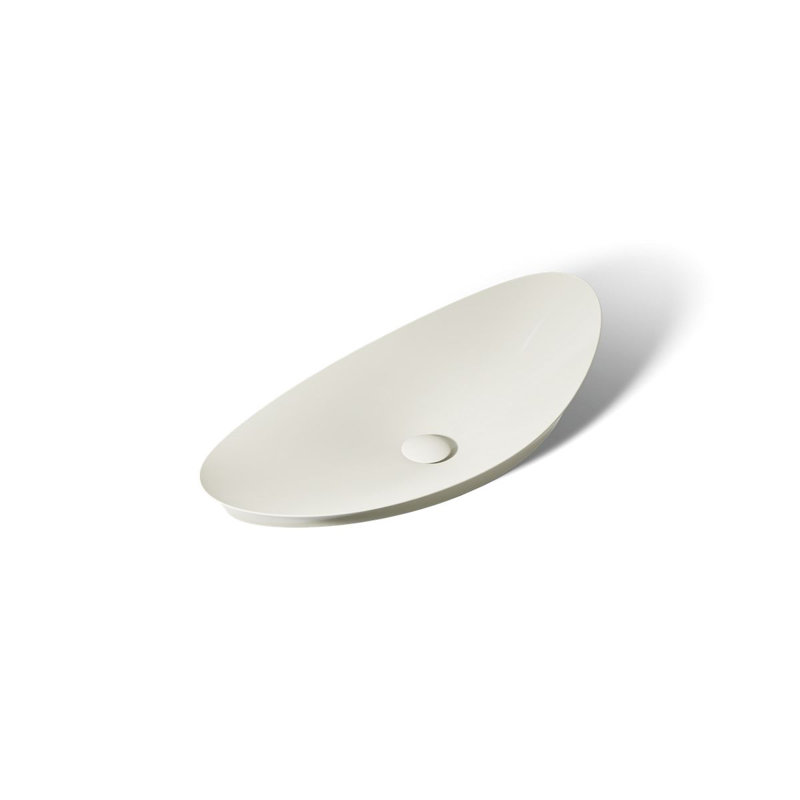 Veil® Trough Fireclay Specialty Vessel Bathroom Sink, Biscuit