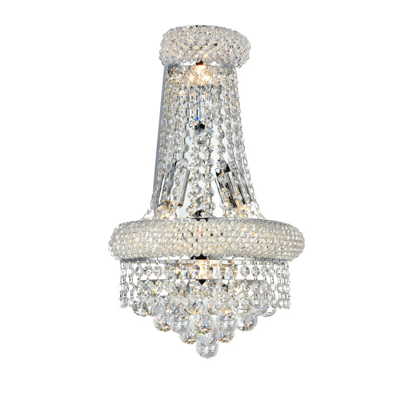 Isadora Flush Mounted Sconce, Chrome