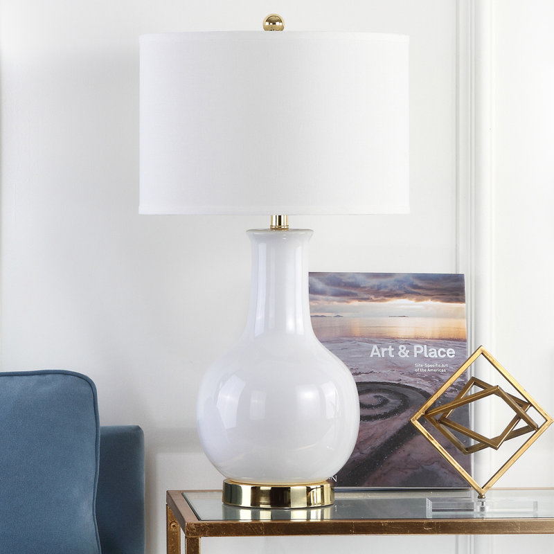 SantaAna Ceramic Table Lamp, White